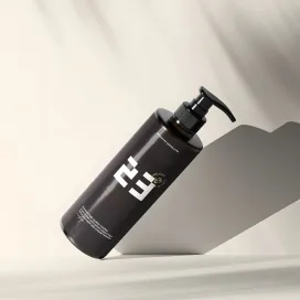 Amber Glass Slim Pump Bottle With Shadows 07